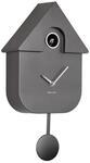Karlsson Kuckucksuhr Modern Cuckoo Metallic - Grau - 21.5x8.5x41cm - Rechteck -