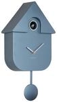 Karlsson Kuckucksuhr Modern Cuckoo Metallic - Blau - 21.5x8.5x41cm - Rechteck -