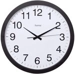 Hama Wanduhr Aruba (ohne Tickgeräusche, Quarzuhr geräuscharm, Ø 40cm, großes Hama Wanduhr Aruba (ohne Tickgeräusche, Quarzuhr geräuscharm, Ø 40cm, großes