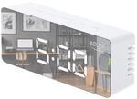 ADLER AD 1189W Wecker mit Raumtemperaturanzeige Alarm Datumsanzeige...