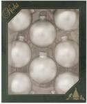 Krebs Glas Lauscha Kugeln Uni 7 cm Sterling Silver