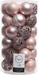 Weihnachtskugeln Kunststoff 6cm x 37er Ornamente Mix Set Christbaumkugeln...