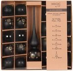 Magic by Inge - Weihnachtskugeln Set 19-teilig Ebony Black, mit Christbaumspitze und