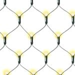 Nipach GmbH 128 LED Lichternetz 3x3m warm-wei&szlig; f&uuml;r Au&szlig;en IP44 Au&szlig;en-Trafo Timer