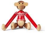 Kay Bojesen Affe Kleiner Affe Weihnachtspullover 2024 Holzfigur, Teak/Limba, 18,5 cm