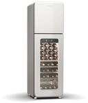 Klarstein Shirley Weink&uuml;hlschrank Mit Gefrierfach - 63 Flaschen, Zwei Zonen, &ndash;10
