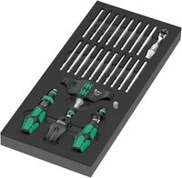 Wera 05150152001 9752 Schaumstoffeinlage Kraftform Kompakt Ratschen-Set 1, 24-teilig