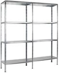 SCHULTE Regalwelt | Steckregal - Metallregal 180 x 160 x 40 cm | Kellerregal -