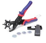 WORKPRO Revolverlochzange Lochzange G&uuml;rtel Leder G&uuml;rtel Puncher 255 MM Locher Rund