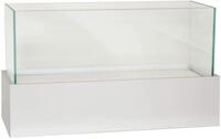 VIVANNO Deko-Windlicht Kerzenhalter rechteckig CANDELITO - Wei&szlig; Matt 50x20x29