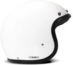 DMD Retro Solid White Open Face Helm Jethelm Motorradhelm ECE22.06, S
