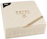 Papstar, 50 Servietten "ROYAL Collection" 1/4-Falz 40 cm x 40 cm champagner