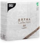 Papstar Servietten / Tissueservietten wei&szlig; "Royal Collection", "Ornaments" (50