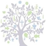 Serviette Ambiente Kommunion/Konfirmation Communion SYMBOLS Motiv 2016 silver...