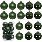 16er-Set Christbaumkugeln Gr&uuml;n Glas 8cm, Matt & Gl&auml;nzend, Hochwertige