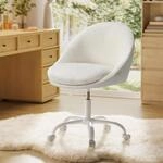 SONGMICS Homeoffice Stuhl, Schminkstuhl aus Sherpa, Schreibtischstuhl,