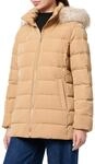 Tommy Hilfiger Damen Steppjacke Heritage Down Tyra Jacket With Fur Lang, Gr&uuml;n