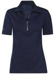 TRIGEMA Slim Fit Poloshirt mit Kristallsteinen