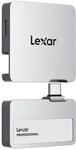Lexar Professional Go Portable SSD mit HUB 1 TB, ultrakompakt, bis zu 1050 MB/s Lesen