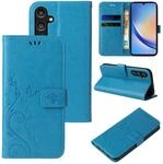 LBH Handy H&uuml;lle f&uuml;r Samsung Galaxy A15 / A15 5G Case Handytasche Schmetterling