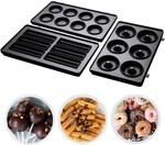 Russell Hobbs Zusatzplatten 3er Set [Cake Pop, Mini Donut & Churros] Erg&auml;nzung f&uuml;r