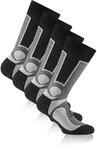 Rohner Trekking 2-pack Grau-Schwarz - Komfortable hohe Wandersocken, Gr&ouml;&szlig;e EU 43-46