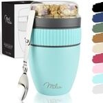 Milu M&uuml;slibecher to go 400ml M&uuml;sliMax I isolierter Edelstahl Joghurtbecher f&uuml;r