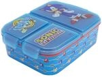 Sonic | Kinder 3-Fach-Sandwich-Box - Snack-Halter - dekorierte Lunch-Box