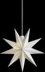 Sterntaler Dekostern | Weihnachtsstern Kunststoff | 9-Zacker Stern | mit Timer 