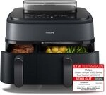 Philips Steam Airfryer 5000 Series Dual Basket Hei&szlig;luftfritteuse mit