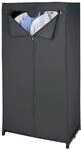 WENKO Kleiderschrank Deep Black, Polyethylen-Vinylacetat, 75 x 150 x 50 cm, Schwarz
