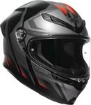 AGV K6 S Karve Helm, schwarz matt/grau/rot, M (57/58)