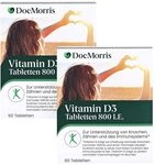 DocMorris Vitamin D3 800 I.E. Duo &ndash; 2 x 60 Tabletten &ndash; F&uuml;r Immunsystem,...