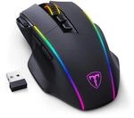 Gaming Maus Kabellose RGB, 2.4G/USB-C/Bluetooth, Wireless Ergonomische Maus