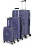 Travelite Hartschalen Kofferset 3teilig, 4 Rollen, ORBITA, Trolleys mit...