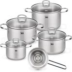 ELO Jaspis Topfset Edelstahl 5-teilig &ndash; Hochwertiges Kochtopf Set mit