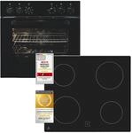 Exquisit Einbauherdset EHE256-U-020-Set schwarz | 59 l Garraumvolumen | 5