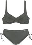 Lascana Damen B&uuml;gel-Bikini in modischen Farben, mit verstellbaren Tr&auml;gern, etwas