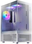 XPG Invader X Mini White ATX Mid Tower PC Case with 5 X ARGB Fans, VGA Support...