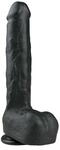 Realistischer schwarzer Dildo - 29,5 cm