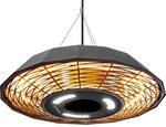 TROTEC Infrarot-Deckenheizstrahler IR 2010 SC &ndash; 2.000 W, 360&deg; Rundumw&auml;rme,