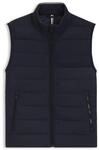BOSS Herren H-Cenito Wasserabweisende Weste mit Logo-Detail Dunkelblau 52