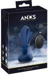 Anos RC Flicking Tongue Butt Plug Vibrator Blau 3,5 cm