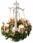 Loberon Kranzst&auml;nder Antwan, antikwei&szlig; | Weihnachten, Winter, Festtage, Ein