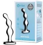 b-Vibe Stainless Steel Anal Beads Silver 12,9 cm