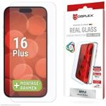 Displex Schutzglas f&uuml;r Apple iPhone 16 Plus, Eco-Montagerahmen,Tempered Glas,