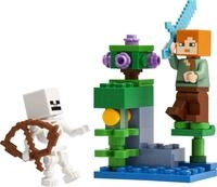 LEGO Konstruktionsspielzeug Minecraft Showdown in der &Uuml;ppigen H&ouml;hle