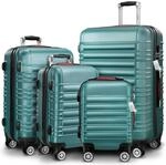 Monzana&reg; 4tlg Kofferset Schloss Organizer Kofferwaage Gurt Gel-Griffe
