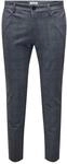 ONLY & SONS Herren Chino Hose ONSMARK Slim Check 9887 - Slim Fit - Stretch,