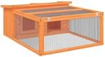 vidaXL Kaninchenstall, Hasenstall mit Nistkasten Freilaufgehege, Kaninchenk&auml;fig f&uuml;r